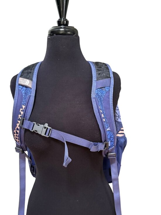 The North Face Jester Backpack Navy Blue Orange Geometric Laptop School main image 13